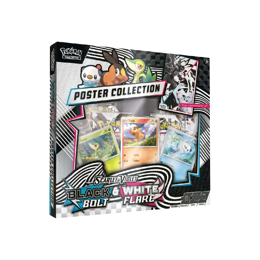 Pokemon Black Bolt & White Flare Unova Poster Collection