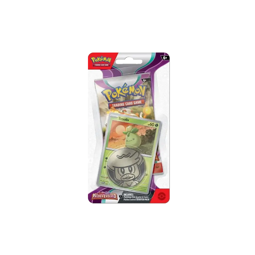 Pokemon Paldea Evolved Checklane Blister [Smoliv]