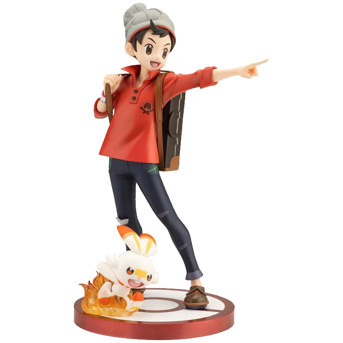 Pokemon Victor with Scorbunny 1/8 Scale Figure