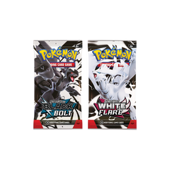 black bolt white flare booster box Pokemon Black Bolt and White Flare Booster Pack Bundle 2PK – Realgoodeal