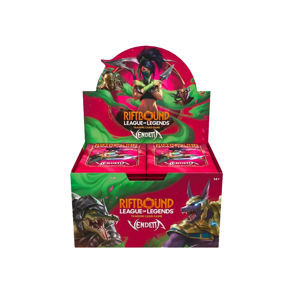 Riftbound League Of Legends Vendetta Booster Display