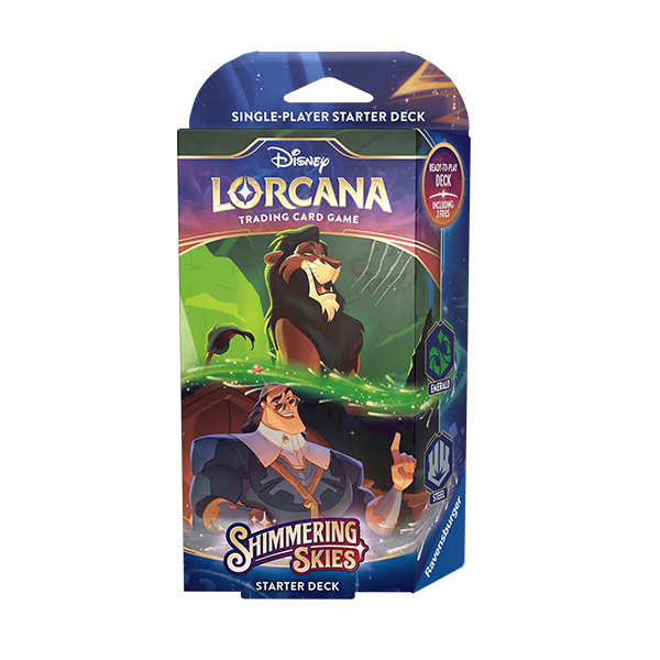 Disney Lorcana Shimmering Skies Starter Deck (Emerald & Steel) (Release Date 8/23/2024)