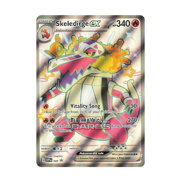 Pokemon Skeledirge ex 081 Jumbo Card