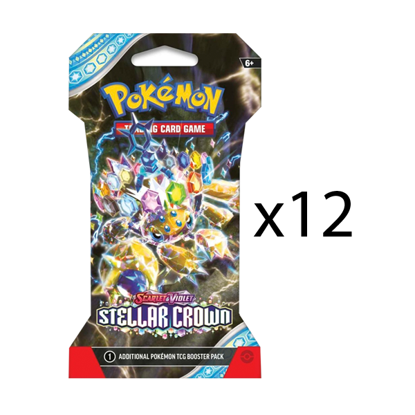 Pokemon Stellar Crown Sleeved Booster Pack [Set of 12] (Release Date 9/13/2024)