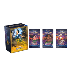 Disney Lorcana Shimmering Skies Booster Pack Bundle of 3 and Snow White Deck Box (Release Date 8/23/2024)