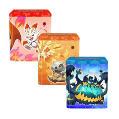 Pokemon Stacking Tins Fighting Fire Darkness Set of Three