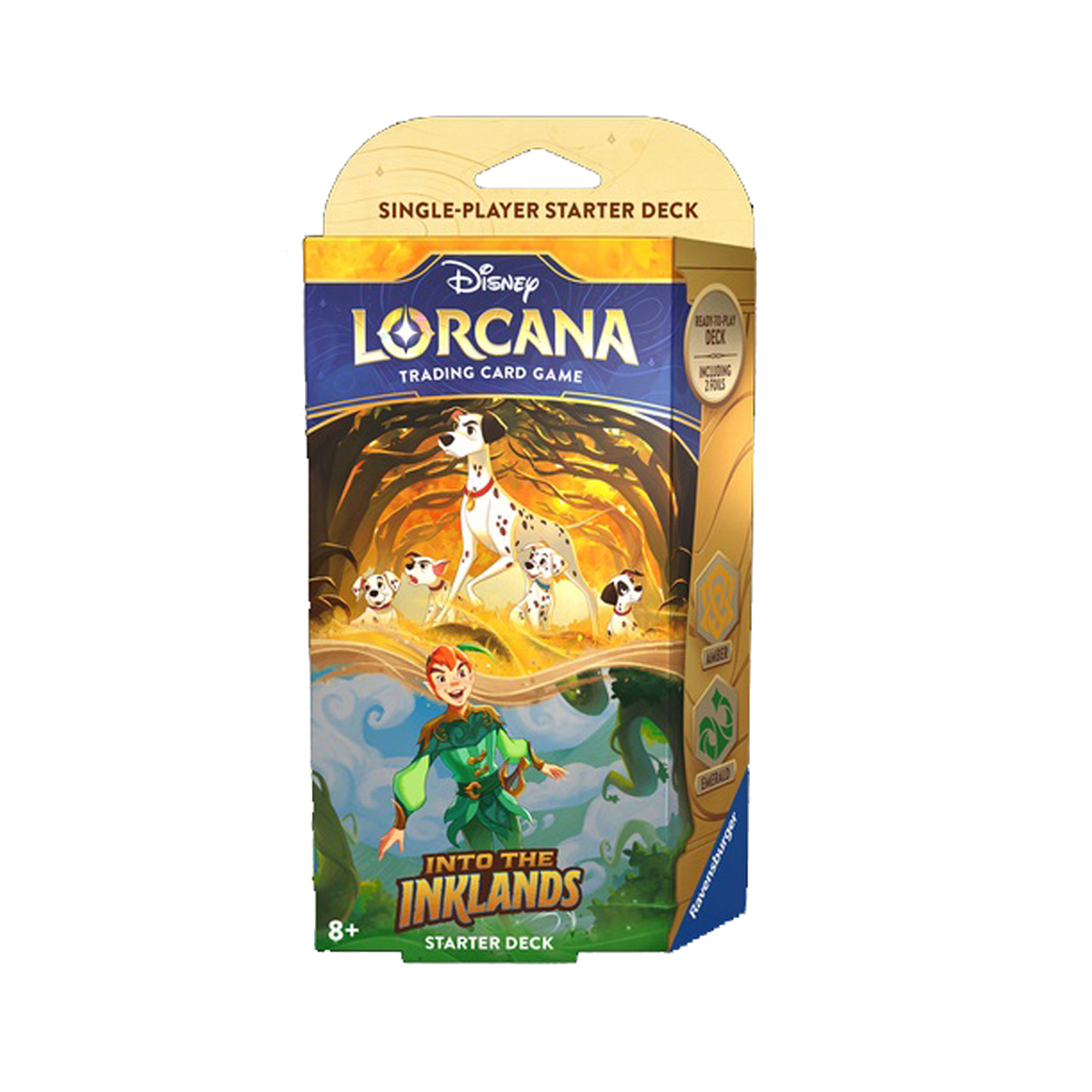 Disney Lorcana Into the Inklands Starter Deck Amber & Emerald (Release Date 2/23/2024)