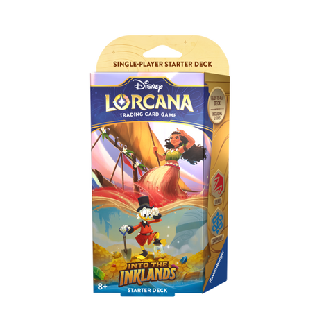 Disney Lorcana Into the Inklands Starter Deck Ruby & Sapphire (Release Date 2/23/2024)