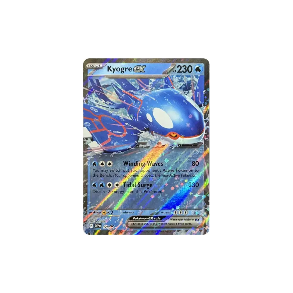 Kyogre ex - 178 Promo Near Mint