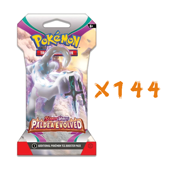 Pokemon Paldea Evolved Sleeved Booster Box Case - 144 packs
