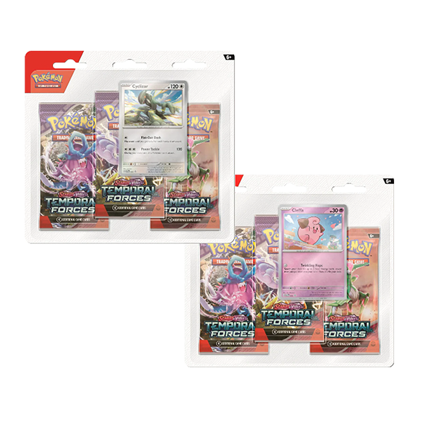 Pokemon Temporal Forces Three Pack Blister [Set of 2] (Release Date 03/22/2024)