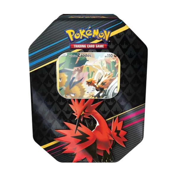 Pokemon Crown Zenith Tin Galarian Zapdos (International Version ...