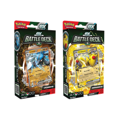 Pokemon ex Battle Deck Set of 2 Lucario Ampharos