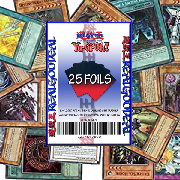 YuGiOh 25 Assorted Foil Rares Cards! All Foil Cards!