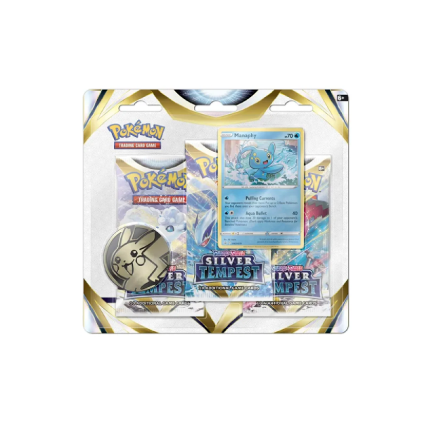 Pokemon Silver Tempest 3 Pack Blister [Manaphy]