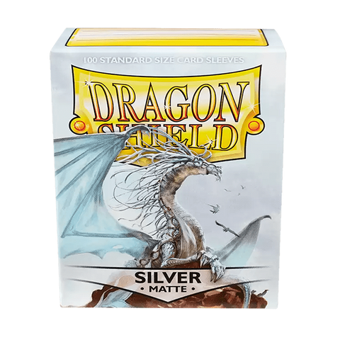 Dragon Shield Matte Silver Standard Size 100ct Card Sleeves