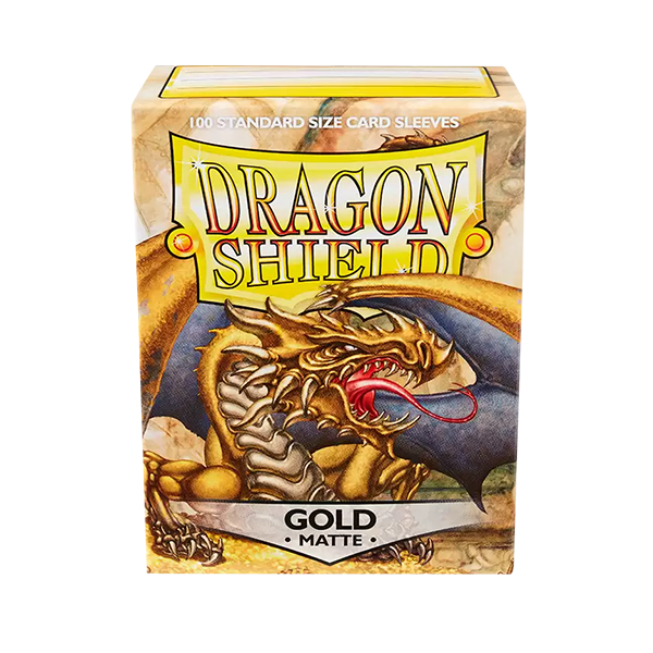 Dragon Shield Matte Gold Standard Size 100ct Card Sleeves
