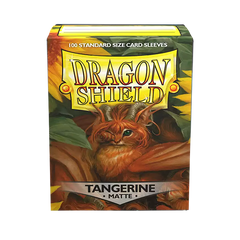 Dragon Shield Matte Tangerine Standard Size 100ct Card Sleeves