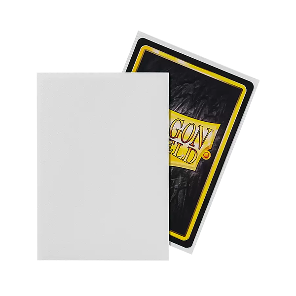 Dragon Shield Matte White Standard Size 100ct Card Sleeves