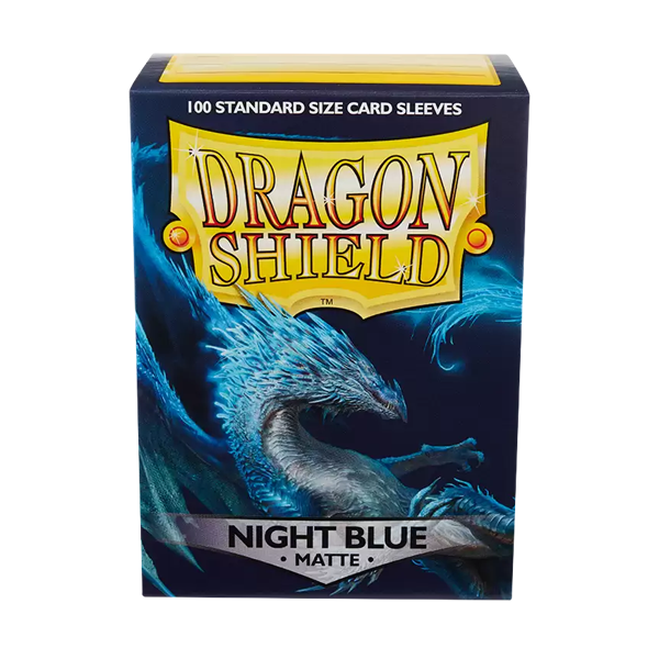 Dragon Shield Matte Night Blue Standard Size 100ct Card Sleeves