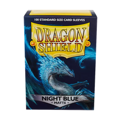 Dragon Shield Matte Night Blue Standard Size 100ct Card Sleeves