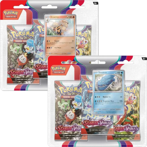 Pokemon Scarlet & Violet 3 Pack Blister [Set of 2]