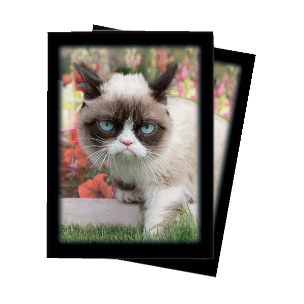 Ultra Pro Grumpy Cat Flowers Standard Deck Protectors Card Sleeves 50 Pack