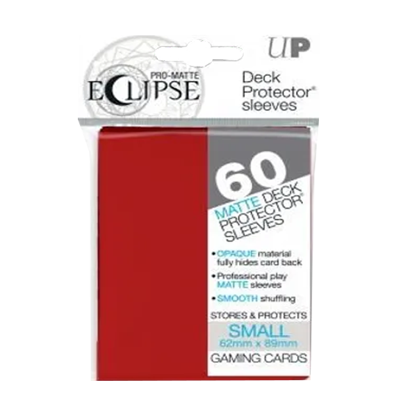 Ultra Pro Matte Eclipse Apple Red Small Deck Protector Sleeves 60 Pack