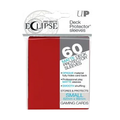 Ultra Pro Matte Eclipse Apple Red Small Deck Protector Sleeves 60 Pack