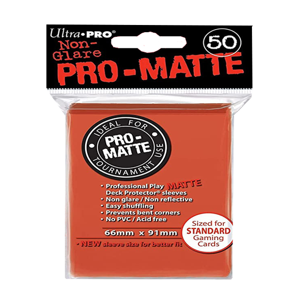 Ultra Pro Matte Small Deck Protectors Card Sleeves peach 50 Pack
