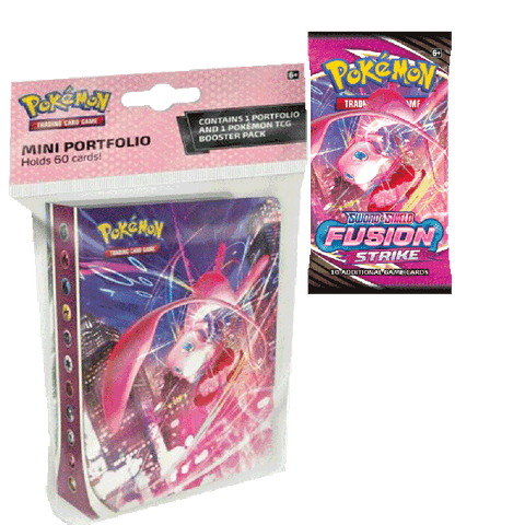 Pokemon Fusion Strike Booster Pack and Mini Portfolio Album