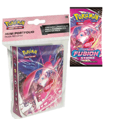 Pokemon Fusion Strike Booster Pack and Mini Portfolio Album