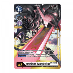 digimon card game omnimon zwart Omnimon Zwart Defeat BT5-112 SEC Secret Rare Battle of Omni – Realgoodeal