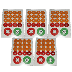 Pokemon Collectible Game Cardboard Damage Counter Set x5 Realgoodeal Pokemon Collectible Game Cardboard Damage Counter Set x5 Realgoodeal