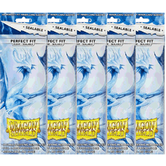 5 Packs Dragon Shield Sealable Perfect Fit Inner Card Sleeves Clear 100ct AT13201