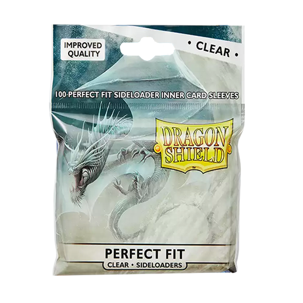 Dragon Shield Perfect Fit Clear Standard Size 100ct Card Sideloaders Sleeves