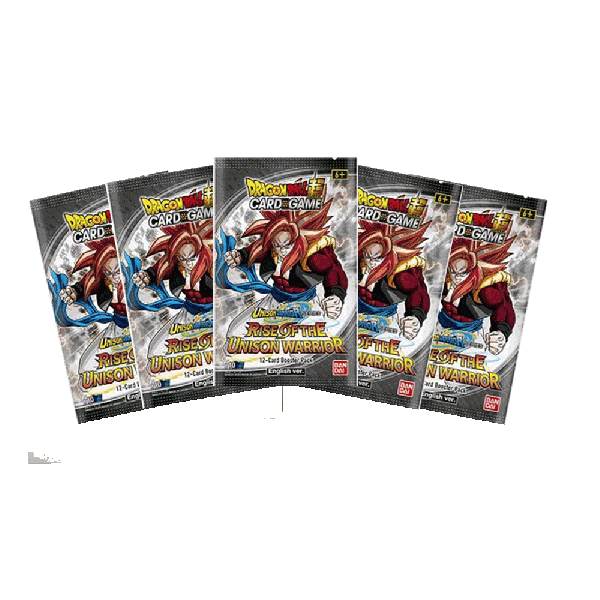 x5 Dragon Ball Super Rise of the Unison Warrior 2nd Edition Booster Packs