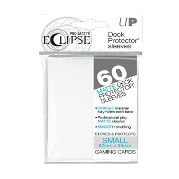 Ultra pro matte eclipse White small deck protector sleeves 60 pack